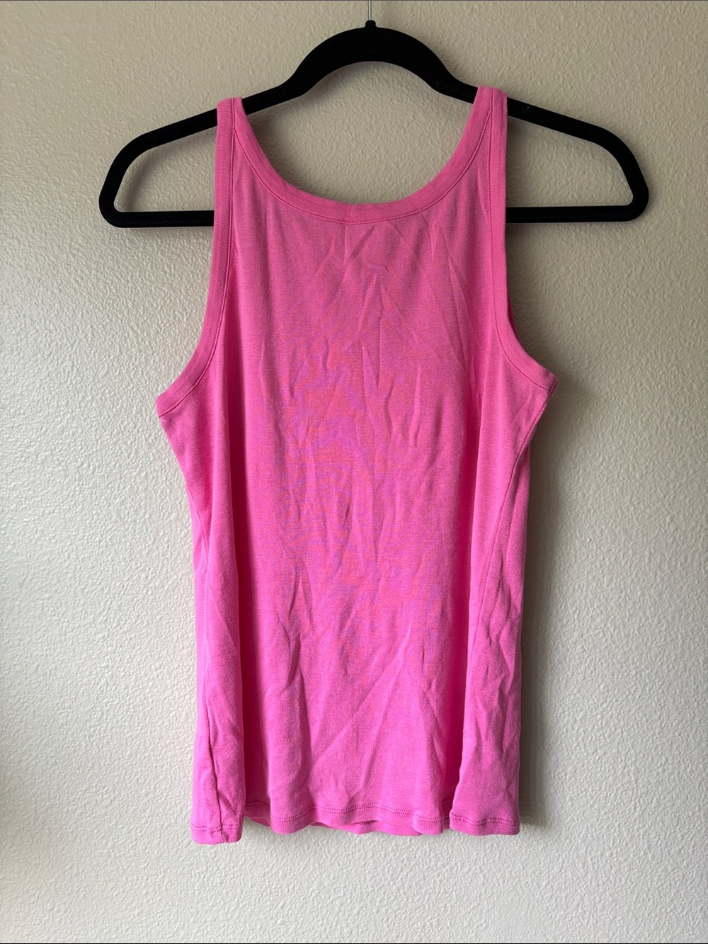 LOFT Bright Pink Scoop Neck Tank